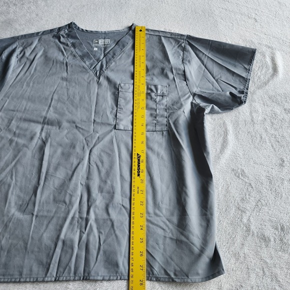 Wonderwink Wonder Work Scrub Top Womens Large Medical Shirt V Neck Cotton Poly - Picture 9 of 14